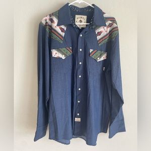 Rowel - athletic breathable pearl snaps - Mens - Large